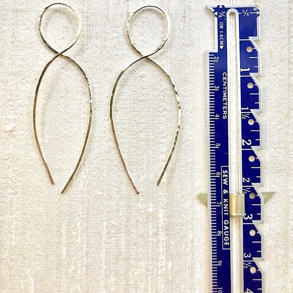 Artisan Made Sterling Silver Earrings - Picture 2 of 5